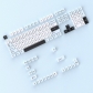 Blue White 104+22 Keys Cherry Profile PBT Doubleshot Keycaps Set for MX Keyboard